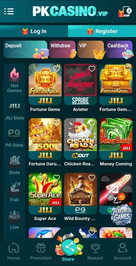 PK Casino Game