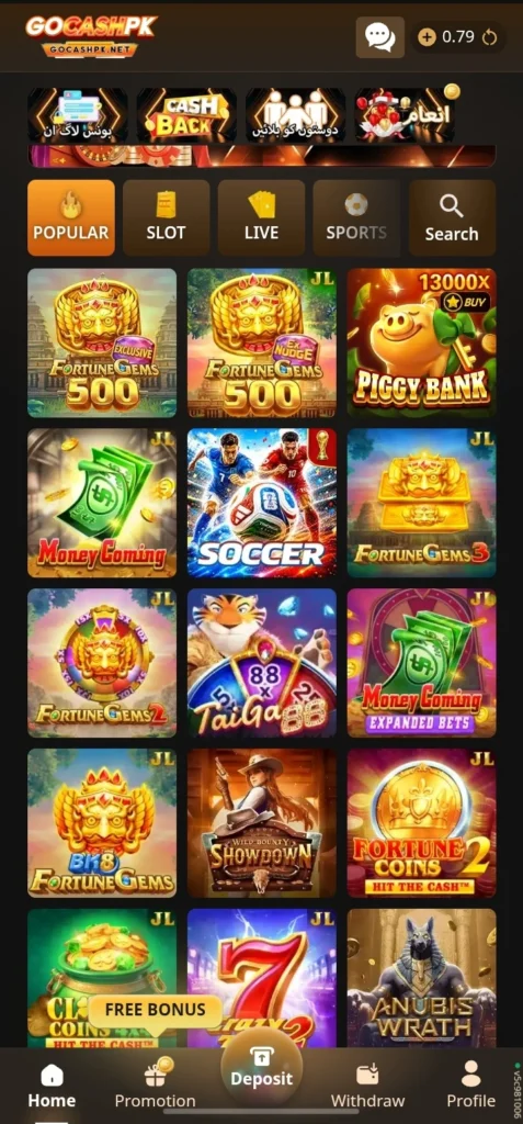 GOCASHPK Game